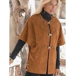 LAST CHANCE! Genuine Suede Poncho Jacket - Soft Surrounding - NWOT